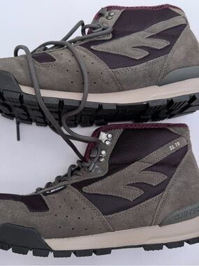 Hi-Tec Men's Gray and Burgundy SL 78 Hiking Boots